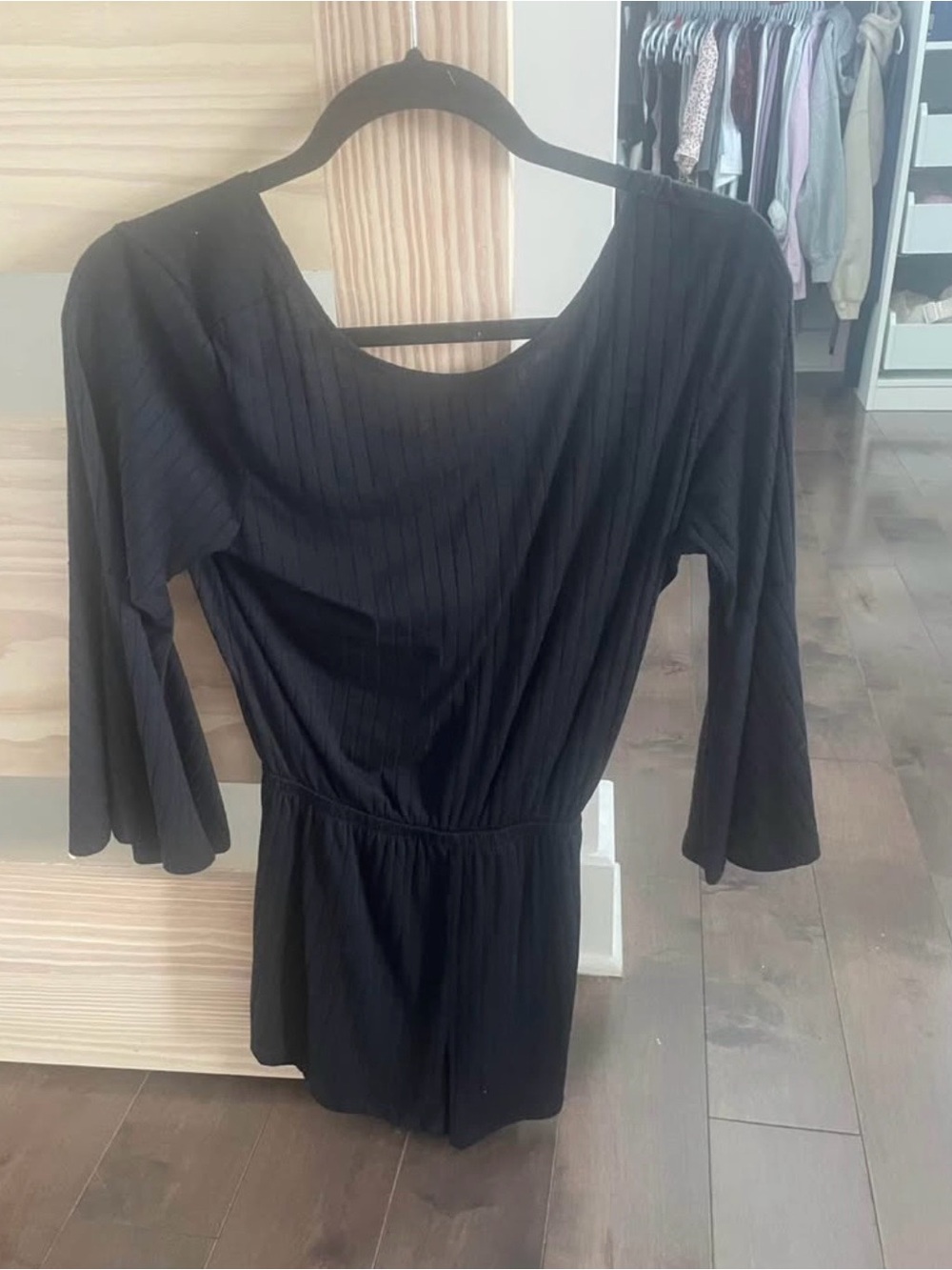 Billabong Black Women's Long-Sleeve Romper Dress - small